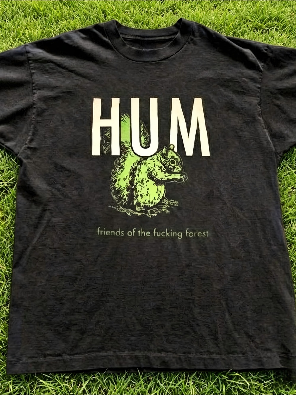 HUM Forest Graphic Black Alternative Indie Grunge Band Women Men T-shirt unisex